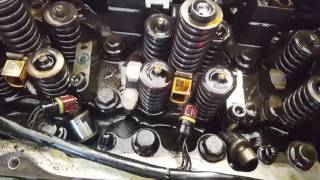 How to Replace Injectors and Cups on a Volvo D13 Part 12 [upl. by Glinys]