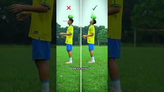 How to do HEADSTALL ⚽️football footballskills soccer shorts tutorialvideo [upl. by Oirelav]