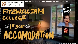 a Fitzwilliam College 1st year room  kitchen tour University of Cambridge [upl. by Ardnazxela751]