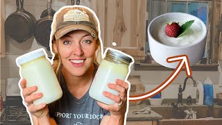 The EASY Way to Make Homemade Yogurt with fewer dishes [upl. by Horter]