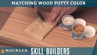 Matching Wood Putty Color  Rockler Skill Builders [upl. by Legna]