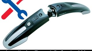 Comment installer un garde boue de vélo avant topeak defender M1 mtb bike mudguard install [upl. by Langdon]