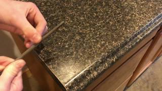 how to FINISH a formica countertop laminate edge [upl. by Hailed802]