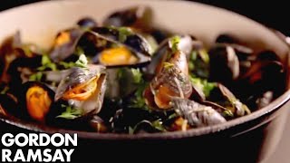 Mussels with Celery and Chilli  Gordon Ramsay [upl. by Floria]