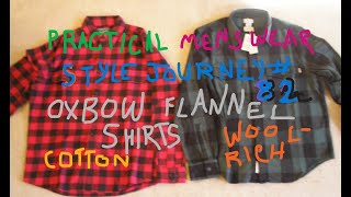 Practical Menswear Style Journey  Chapter 82  Woolrich Oxbow Flannel Shirts [upl. by Aridaj]