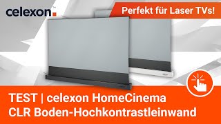 TEST  celexon HomeCinema CLR BodenHochkontrastleinwand  Die beste Leinwand für Laser TVs [upl. by Gilliam661]