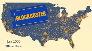 Map of the Rise and Fall of Blockbuster Video [upl. by Asetal101]