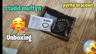 Pyrite Bracelet Unboxing 😍 Pyrite Bracelet Benefits studdmuffyn [upl. by Zorine]