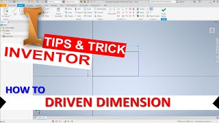 Inventor How To Driven Dimension [upl. by Bernadene]