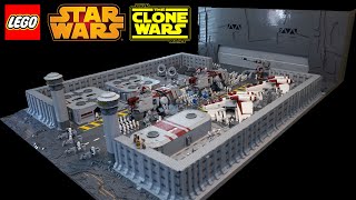 HUGE LEGO Star Wars The Clone Wars Fort Anaxes MOC Review 90000 pieces [upl. by Anabahs]