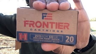 Hornady Frontier 223 REM 55gr Hollow Point ammo review [upl. by Lehar]