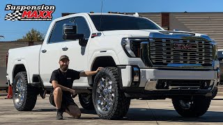 Suspension MAXX Leveling Kit Elevate Your GMC 2500 Denali 37” Toyo Tires amp 22” OE Replica Wheels [upl. by Enytsirk970]