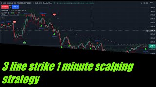 3 line strike 1 minute scalping strategy tested 100 times [upl. by Ahseat]