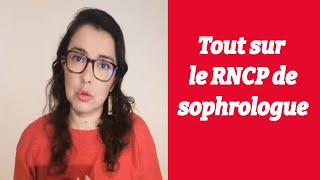 Tout sur le RNCP de sophrologue [upl. by Kataway]