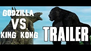 King Kong vs Godzilla TRAILER [upl. by Nnylidnarb628]