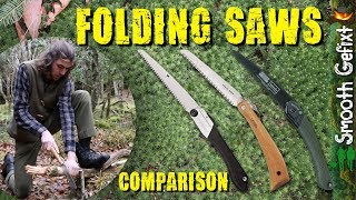 Best Folding Saw – Comparison Opinel No 18 vs Bahco Laplander vs Silky Gomboy 210  Bushcraft Saws [upl. by Honniball]