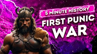 5 Minute History The First Punic War Unfolded [upl. by Ardnua875]