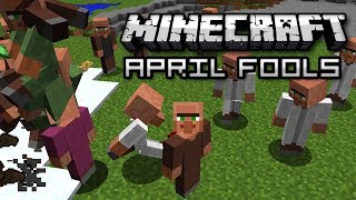 Minecraft APRIL FOOLS VILLAGER INVASION SNAPSHOT [upl. by Ylloh]