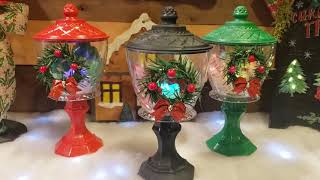 DOLLAR TREE CHRISTMAS HOLIDAY LANTERN CANDY DISH DIY [upl. by Eniwtna]