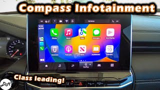 2023 Jeep Compass – Infotainment Review  Uconnect 5 Touchscreen Apple CarPlay amp Android Auto [upl. by Yllas]