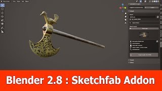 Blender 28 Sketchfab Addon [upl. by Aidnac456]