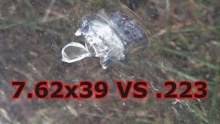 762x39 vs 223 556 vs bulletproof glass [upl. by Cattan]