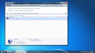 How to Remove a Wireless Network in Windows 7 [upl. by Ecnerret]