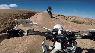 Slick Rock Trail in Moab UTAH on DIRTBIKES [upl. by Irret]