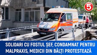 Solidari cu fostul șef condamnat pentru malpraxis medicii din Bălți protestează [upl. by Oneill]