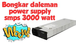 Bongkar daleman power supply smps 3000 watt flatpack2 483000 HE [upl. by Broome]