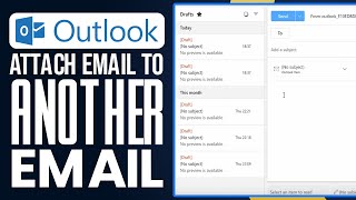 How To Attach Email To Another Email On Outlook 2024 Outlook Tips [upl. by Fahey880]