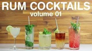 BEST RUM COCKTAILS  volume 01 [upl. by Otokam345]