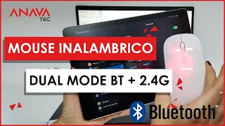 Mouse inalámbrico recargable DUAL MODE Bluetooth  24Ghz  Anavatec [upl. by Sualkin]