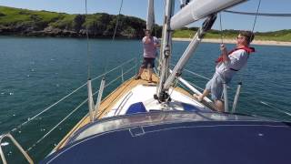 Barafundle bay Sailing Pembrokeshire [upl. by Hardej]