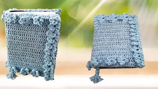 Crochet Book Cover  Easy P easy Crochet Book CoverBook sleeve By ShaizasTutorial83 [upl. by Leiand483]