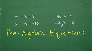 PreAlgebra Level Equations – Master BASIC Algebra [upl. by Jessika]