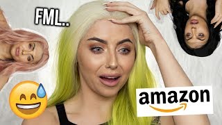 TESTING CHEAP AMAZON LACE FRONT WIGS UNDER £35 IM IMPRESSEDKINDA [upl. by Talbott]