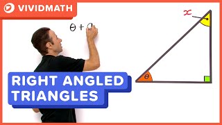 Right Angled Triangle Find Angles  Trigonometry  VividMathcom [upl. by Adlog]