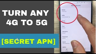 Secret APN that converts 4G to 5G on any network  Increase 4G Speed [upl. by Timon]