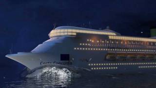 Costa Concordia Cruise Ship disaster Animation shows how the accident happened [upl. by Kosel]