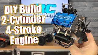 DIY Build RC Car Engine  Toyan XPower 2Cylinder 4Stroke Kit Overview  RC Driver [upl. by Itoc]