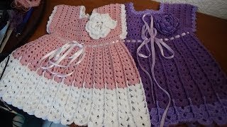 Vestido a crochet talla de 1 a 2 años [upl. by Metzger970]