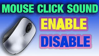 How to enable mouse click sound  2020  windows 10 81 7 [upl. by Tullus395]