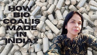 How Biomass briquettes Bio coal is made in India [upl. by Peta]