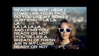 bridgit mendler ready or not lyrics on screen [upl. by Raimes]