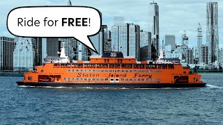 FREE Ferry in New York → How to ride the Staten Island Ferry [upl. by Michele]