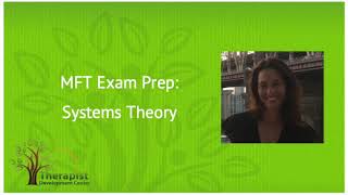 Systems Theory  MFT Exam Prep [upl. by Lugo423]