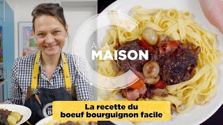 Recette boeuf bourguignon facile [upl. by Ayortal597]