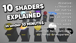 10 Shaders in 10 Minutes  Unity Shader Graph [upl. by Keram]