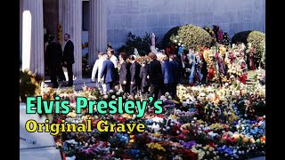 Elvis Presley’s Original Grave  Forrest Hill Cemetery Memphis Tennessee [upl. by Renmus744]